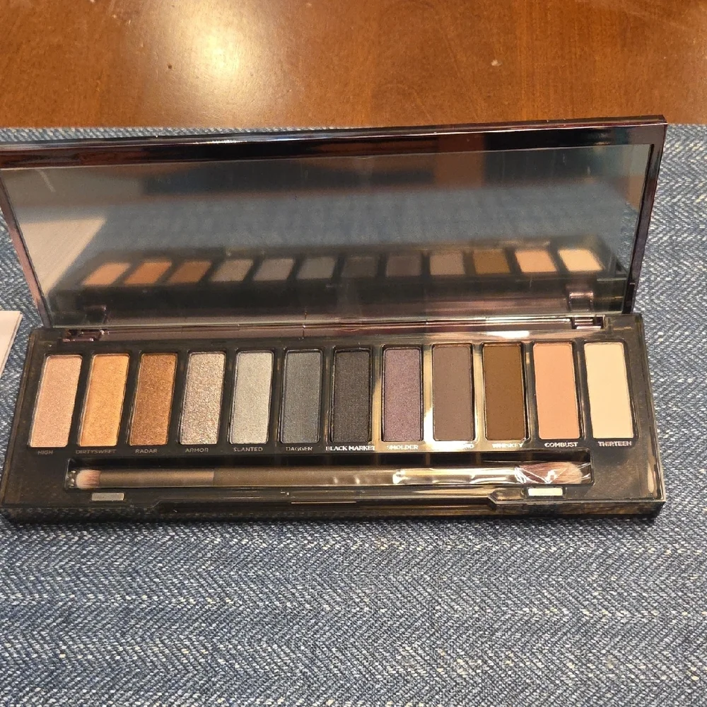 Urban Decay Naked Smoky Palette with Gold and Gray Hues